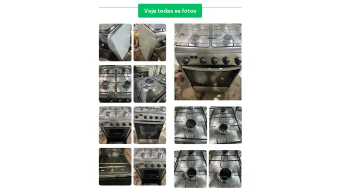 Fogão INOX - DAKO - Equipamento SEMINOVO