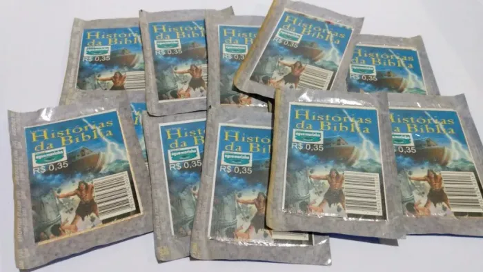 Lote de figurinhas Histórias da bíblia