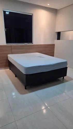 Cama casal, colchão orthocrin Turquesa Plus com box