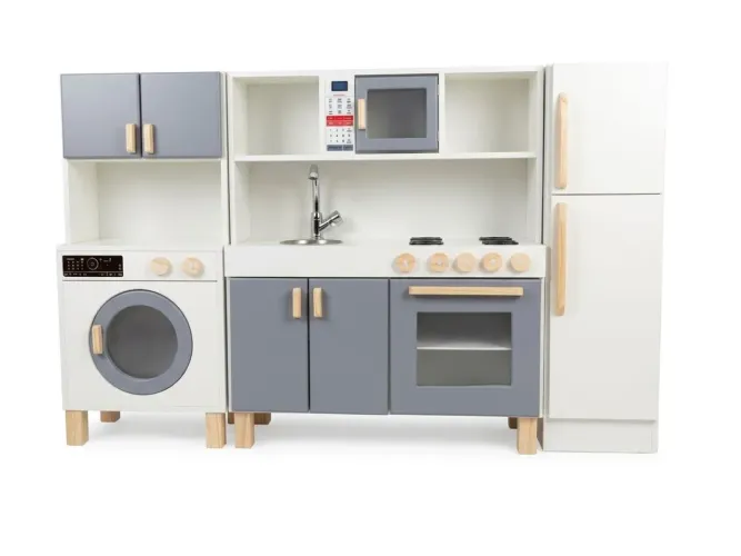 Cozinha Infantil de Madeira Completa