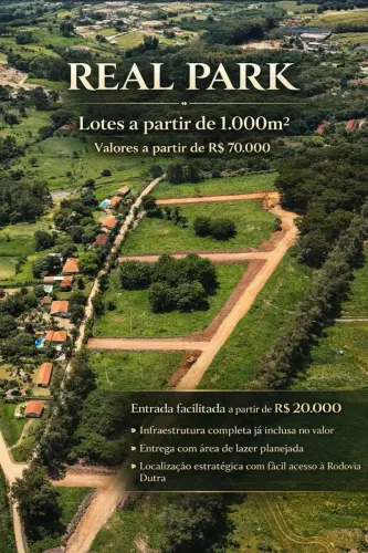 EMPREENDIMENTO HOTEL FAZENDA REAL PARK Lotes privativos de 1.000m² dentro de condomínio co