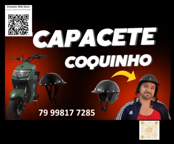 Capacete Custom Pro Tork Coquinho Tamanho Único