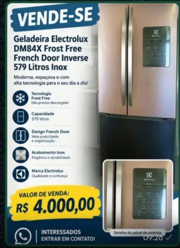 VENDO GELADEIRA GRANDE (579 LITROS)