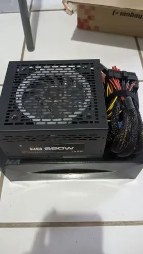 Fonte BRX Rainbow RGB 650W 80 Plus Bronze - PFC Ativo