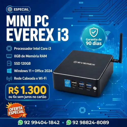 Mini Pc everex i3
