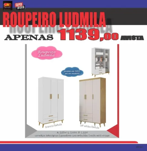ROUPEIRO INFANTIL LUDMLA MDF
