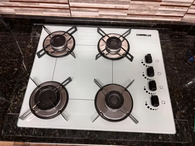 Cooktop 4 Bocas Branco Chamalux