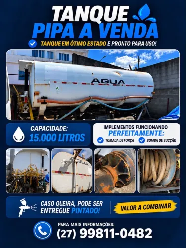 Vendo Tanque Pipa