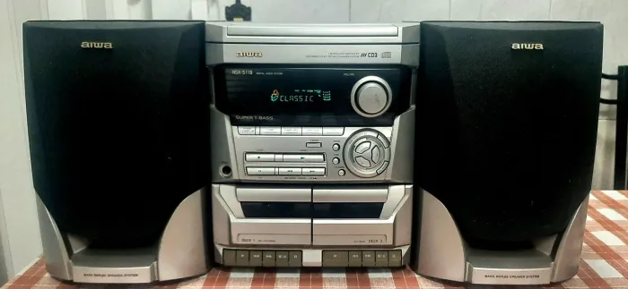 AIWA NSX-S119 - Funcionando - Caixas boas! Aceito trocas!