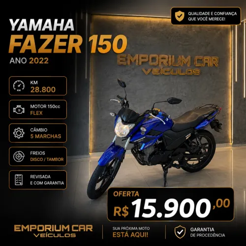 OFERTA YAMAHA FAZER 150 ANO 2022