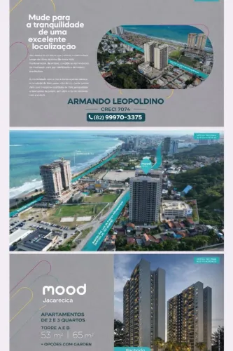 x MOOD JACARECICA - AP com 2 e 3 Quartos