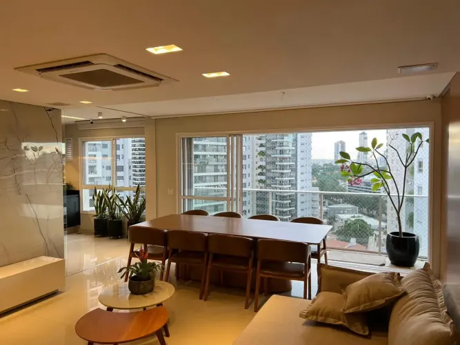 Apartamento de 159m² mobiliado no Setor Marista, Ao lado do Areião