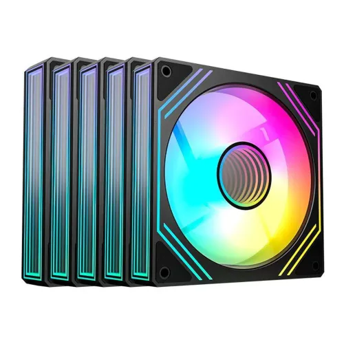 Kit Fans argb acegeek 5x120mm