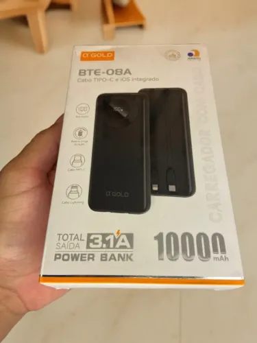 Carregador Portátil Power Bank 1000Ah BTE-08A A?Gold an12