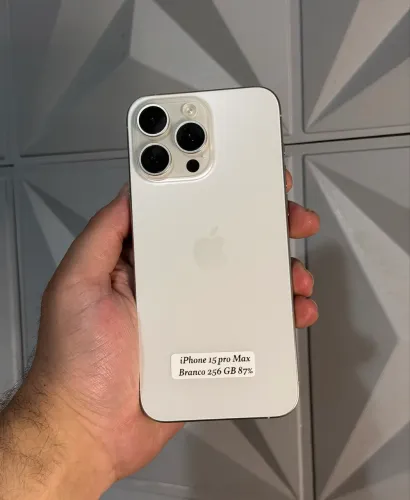 iPhone 15 pro Max branco 256 GB
