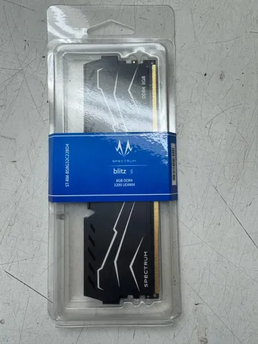 Memória DDR4 Spectrum Blitz S, 8GB, 3200MHz, Preto LACRADA