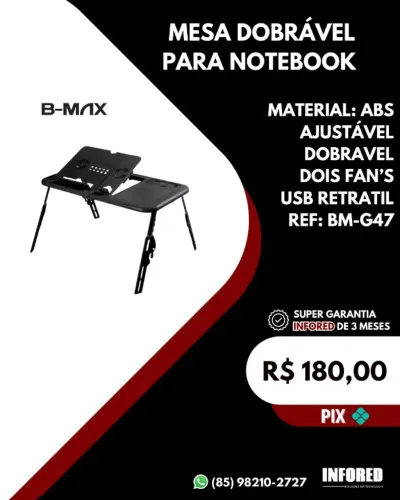 Mesa dobrável para notebook BM-G47
