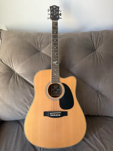 Violão Eletrico Accord AFK-340 Folk Ativo Aço Com Afinador