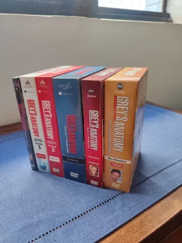 Box DVD Greys Anatomy Temporadas 1 a 5