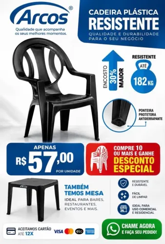 Cadeiras com braços Arcos poltrona