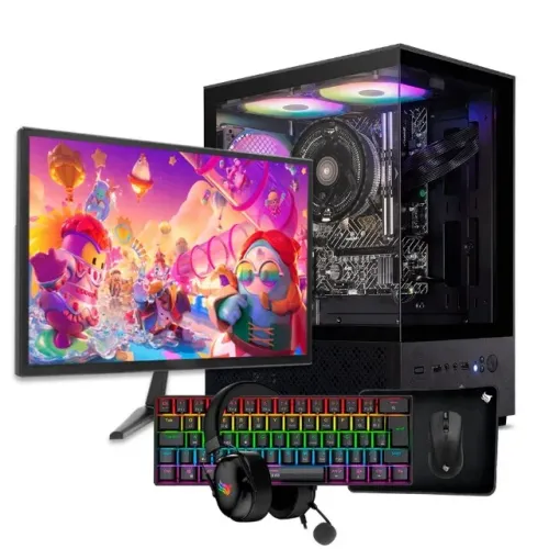 PC Gamer Completo, AMD Ryzen 5 5600GT, 16GB DDR4, SSD 480GB + Monitor 