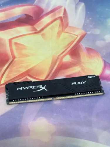 Memória Kingston Gamer HyperX Fury Black, 8GB, 2666MHz, DDR4, CL16 - HX426C16FB3/8