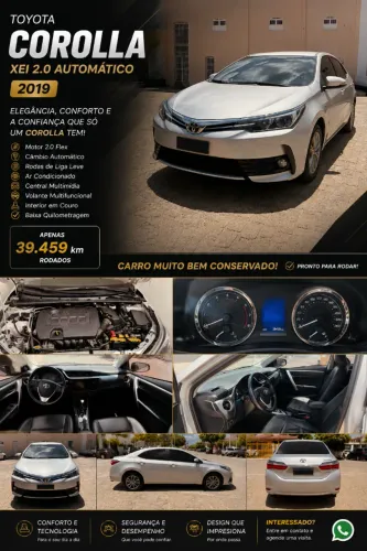 Toyota Corolla XEI 2.0 Flex 16V Aut. 2019