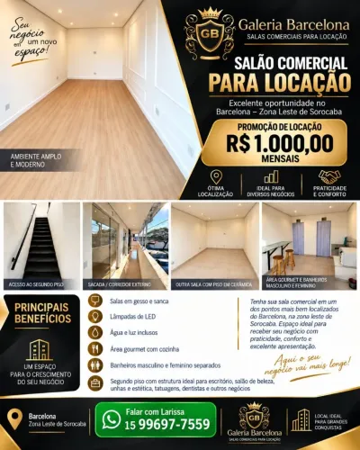 SALAS COMERCIAIS BARCELONA ZONA LESTE