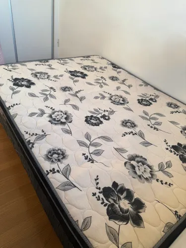 Cama Box Casal Ortobom + Colchão Ortobom Pró-Saúde Ultra Firme D45