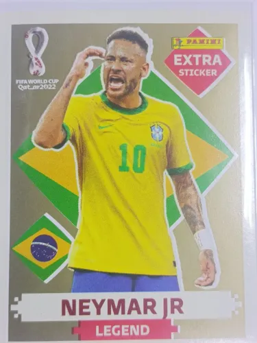 Cromos figurinha legend Neymar ouro
