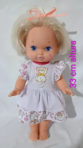 Boneca antiga MAGIC FACE 33 cm altura anos 80 da marca Mattel 