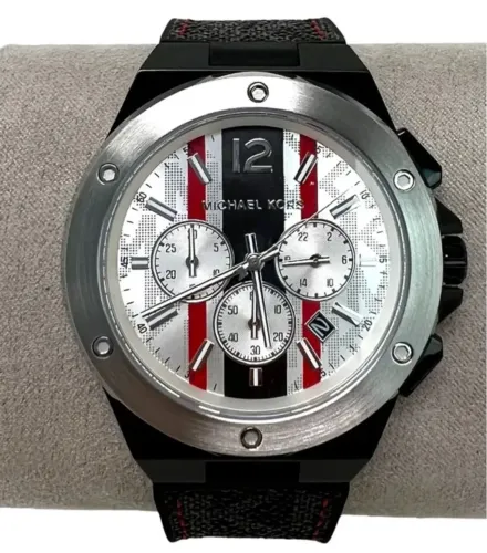 RELÓGIO MICHAEL KORS CHRONOGRAPH BELÍSSIMO MOSTRADOR NOVO 44MM