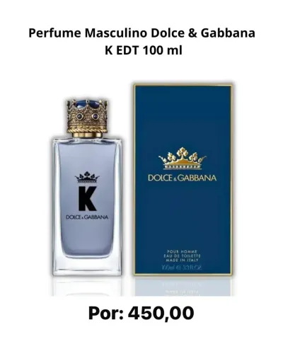 PERFUME MASCULINO DOLCE E GABBANA 100ML