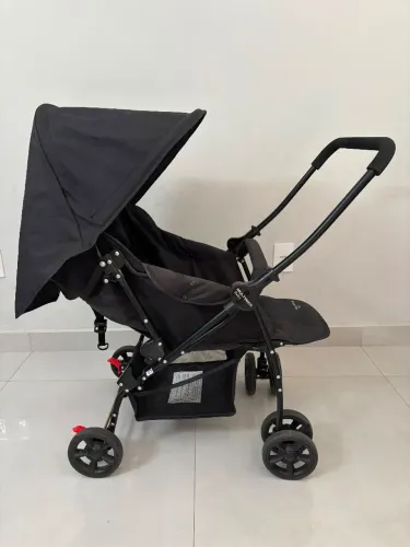 Carrinho de bebê de passeio Multikids Baby Max preto