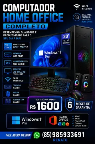 Computador Home office completo 