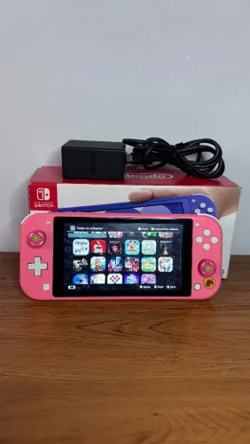 NINTENDO SWITCH LITE 256GB COM JOGOS<br>