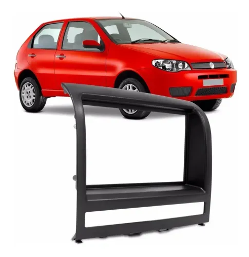 Moldura 2din Preta Fiat Palio Idea Siena Strada P Dvd 2 Din