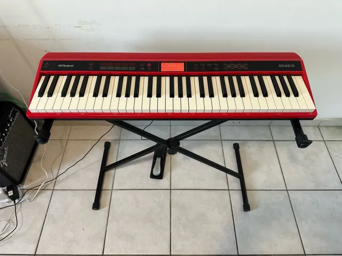 Teclado Musical Go Keys + Pedal + Suporte