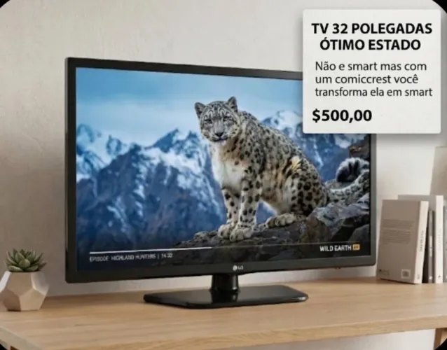 Tv LG 32 polegadas não e smart