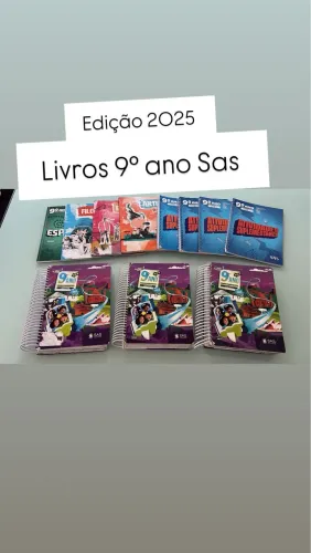 Vendo livros SAS 9º ano (2025)