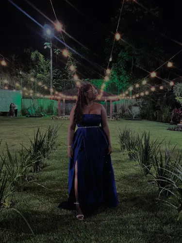 Vestido de Festa/Formatura Azul Royal - Tamanho GG (42-44) - Usado apenas uma vez