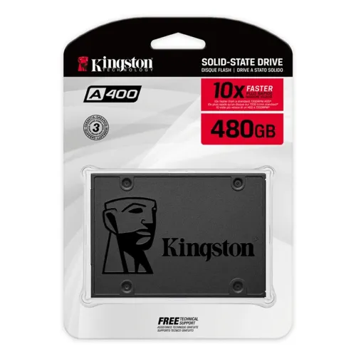 SSD NOVO 480GB A400 KINGSTON