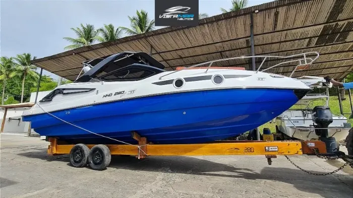 Lancha NHD 28 pés com motor de popa 2024 (Ñ Focker, real, fs, nx, mestra, triton, ventura)
