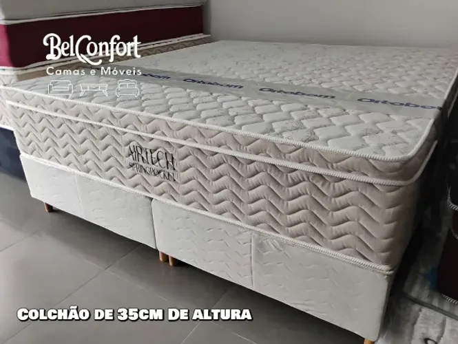 CAMA SUPER KING ORTOBOM AIRTECH MOLAS ENSACADAS