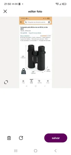 binóculo celestron outland x 10 x 42 - nunca foi usado