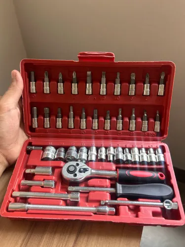 Kit 46 peças Chave Catraca Soquete
