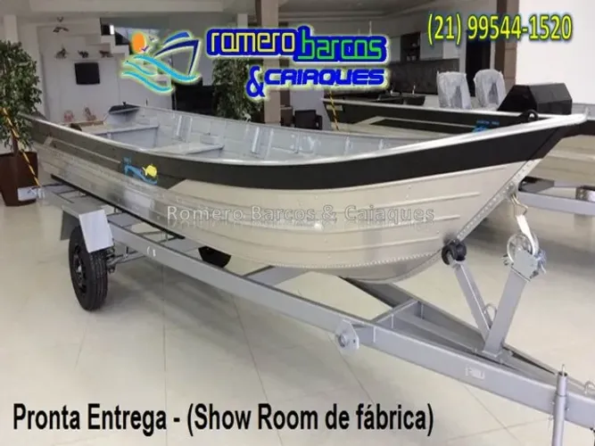 BARCO DE ALUMINIO 5 METROS BORDA ALTA ENTREGA IMEDIATA