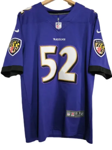 Camisa Jersey NFL Baltimore Ravens Nike Ray Lewis 52 Retro