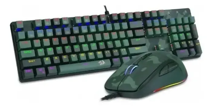 Kit Teclado/Mouse S108 Dark Green | Usado.