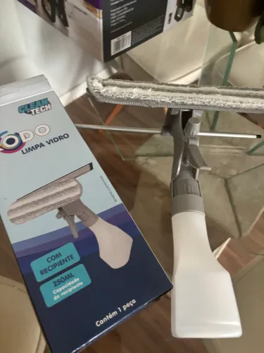 rodo limpa vidro clean tech com recipiente